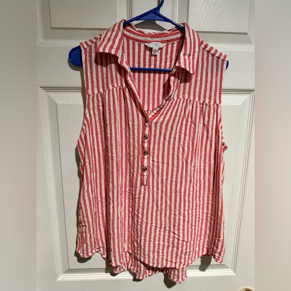 *SOLD* ☀️Striped tank top L☀️
